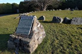 stone ring circle at scottish highlands